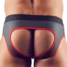 Svenjoyment Jockstrap Joy Zip Noir-Rouge